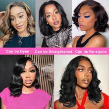 Body Wave Human Hair Bundles Brazilian Virgin Body Wave 4 Bundles Unprocessed Human Hair Weave Remy Hair Extensions Weft For Women Natural Color - Black - View 8