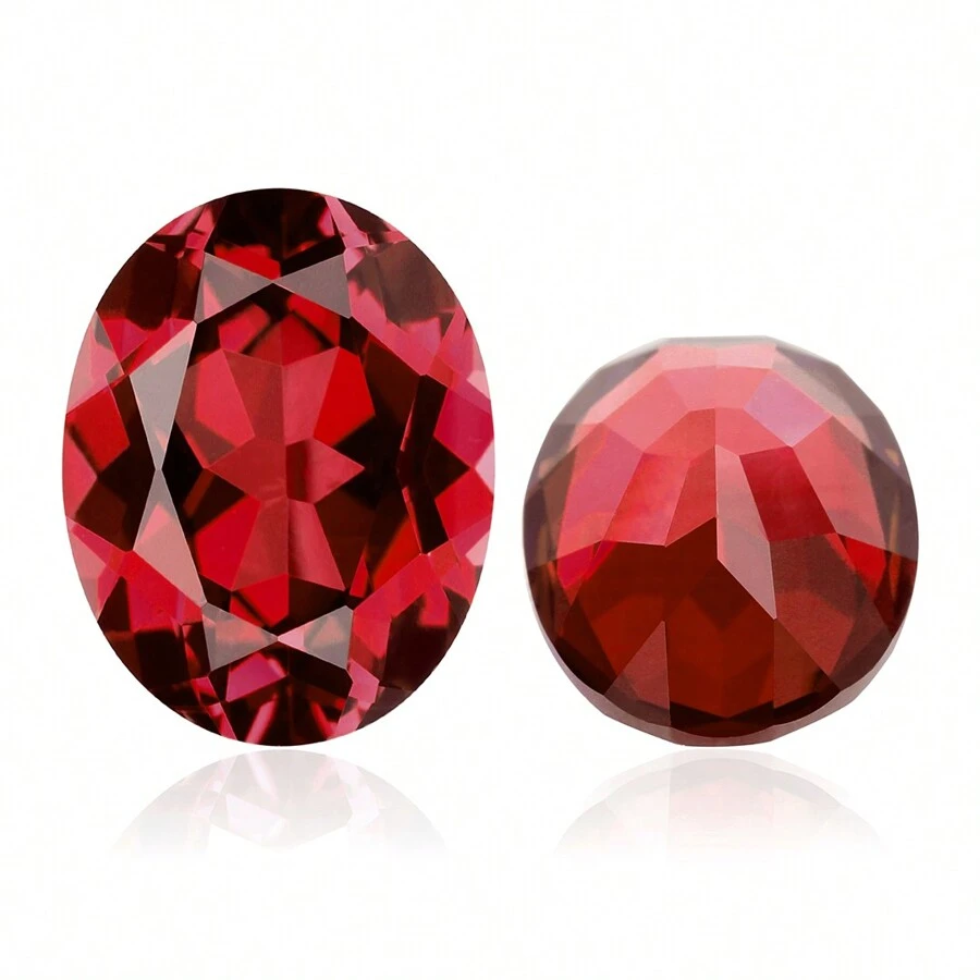 One 100% Lab Grown Ruby Oval Cut Gemstone For Charms Advanced Jewelry Making Materials DIY