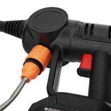 Portable Car Wash Machine With Bucket And Toolbox, Car Washer With Water Pipe And Special Foam Spray Pot, Adjustable Nozzle - Black - View 10