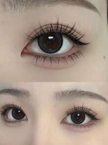 120pcs Natural-Looking Short Stem Transparent Fan-End False Eyelashes, Large Capacity For Beginners, Self-Adhesive Cluster Lashes
