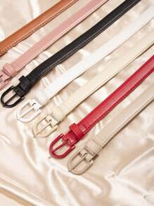 1pc Women's Fashion Versatile Belt, New Korean Elegant Style Decor For Jeans, Pants, Small Waist Belts