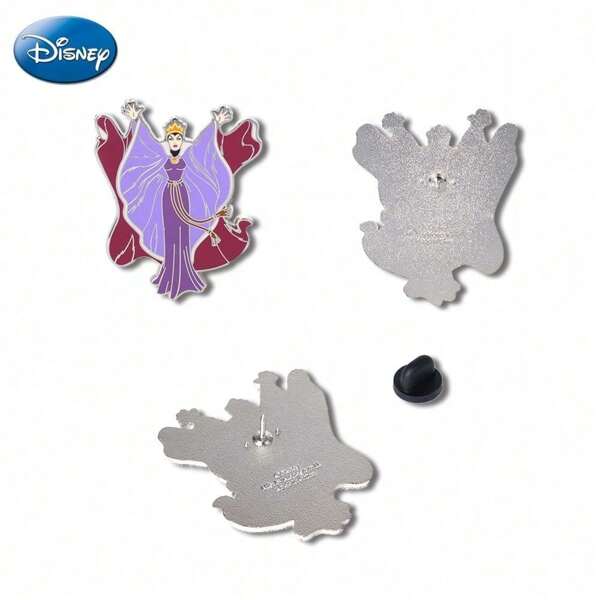 Disney 1PC Ursula The Queen Villains Enamel Pin Disney Official Licensed Decorative Brooches Ornaments Lapel Bag Metal Badge Great Halloween Christmas Gift For Disney Fans Collectibles