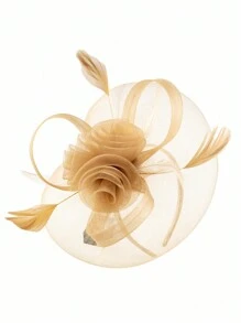 HITYfascinator 1 pièce Serre-tête Fascinator en polyester, toutes saisons