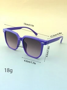 1pc Fashion Glasses Suitable For Children Aged 7-14 Years, For Party, Outdoor, Decoration, Daily Photo Taking
