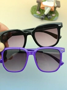 1pc Fashion Glasses Suitable For Children Aged 7-14 Years, For Party, Outdoor, Decoration, Daily Photo Taking