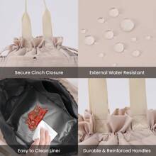 Lunch Bag Women Reusable Insulated Lunch Bag Stain-Resistant, Large Capacity Lunch Box For Women Perfect For Office, Picnic, Outdoor Reusable Blue Insulated Tactical Lunch  Bag Insulated Tactical - 米色 - 查看 4