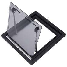 YUNRUX Okno uchylne do kampera 450x500mm, okno boczne do kampera, okno uchylne do kampera, okno do kampera - Czarne - Zobacz 6