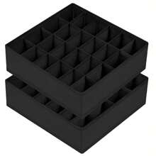 2 件抽屉式收纳架，婴儿衣服收纳袋，24 格衣柜收纳架和收纳袋，用于袜子、手帕、领带、皮带、婴儿衣服、内衣收纳