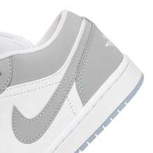 Nike WMNS AIR JORDAN 1 LOW Unisex Sneakers, Comfortable, Warm, Casual Shoes, DC0774-105 - White/Wolf Grey/Aluminum Blue - View 8
