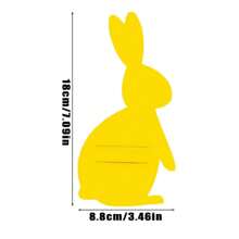 12 件/4 件复活节兔子餐具毡收纳袋 - 生动的卡通兔子袋适合刀叉，非常适合餐饮、厨房使用和派对装饰，波西米亚风 - 彩色 - 查看 2