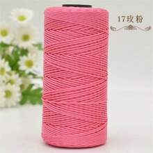 2 Pcs 1.5mm X 240 Yards Nylon Mesh Cord, 2 Pieces Set, Versatile Crafting Yarn Suitable For Knitting, Crochet, Hats, Bags, Wallets, Shoes, Plant Hangers, 100% Nylon, Multi-Color Options