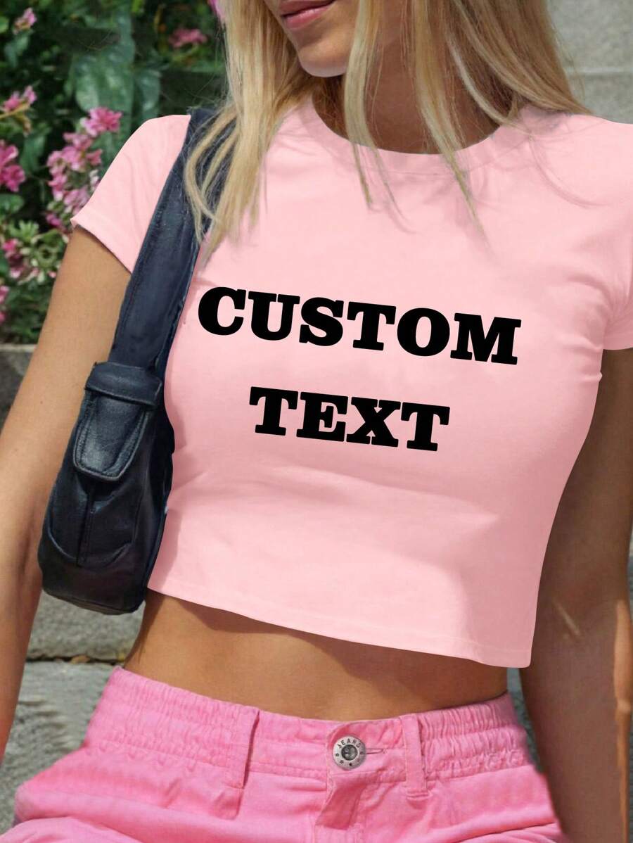 Camiseta personalizable para mujer - Agrega tu propio texto (lema/motto/expresión/cita de vida) para diseñar tu camiseta impresa personalizada, logo | Negocio | Regalo de boda | Atuendo de fiesta | Disfraz de Halloween | Atuendo navideño, Camiseta personalizada con impresión de foto de mascota, Regalo de aniversario, Regalo del Día de San Valentín, Regalo de cumpleaños, Regalo de boda, Regalo para la mejor amiga, Comodidad fácil, Ropa de mujer, Tops personalizados para mujer