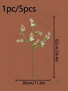 1 Stück/5 Stücke 24.4 Inch künstliche Osmanthuszweige - geeignet für moderne Häuser, Gärten, Vasenausfüller, Dekoration, Hochzeits- und Verlobungspartys, Tischmittelpunkt, Szenendekoration