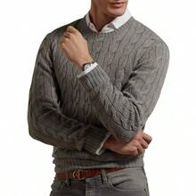 Ralph Lauren Cableknit Cashmere Sweater |  | Men Sports Sweaters - Grey - View 4