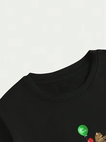 T-Shirt Unisex Blouses Cartoon Style Cotton Breathable Blouse Soft Comfort