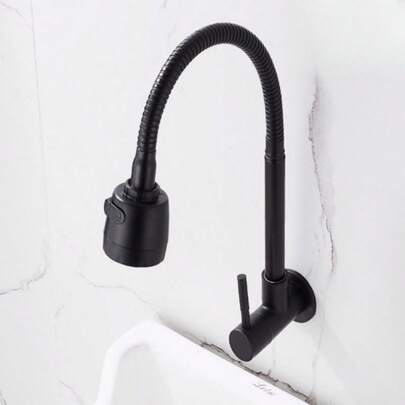 Torneira De Cozinha Gourmet Metal Parede Ou Bancada Inox Promoção