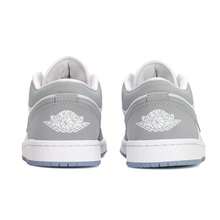Nike WMNS AIR JORDAN 1 LOW Unisex Sneakers, Comfortable, Warm, Casual Shoes, DC0774-105 - White/Wolf Grey/Aluminum Blue - View 5