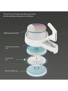 1 件/2 件免钻壁挂式吸盘挂钩，可拆卸、可重复使用强力真空粘合挂钩，适用于浴室、厨房、洗衣房 - 重型防水挂架，用于毛巾、浴袍 - 彩色 - 查看 8