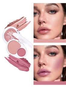 coolstory 霜状腮红，质地柔滑，自然哑光，提升肤色，多功能面部轮廓腮红 - 彩色 - 查看 2