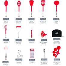Kitchen Utensils Set 35 PCS Cooking Utensils Set, Nonstick And Heat Resistant Nylon Stainless Steel Silicone Spatula Set - Kitchen Gadgets Home Essentials Kitchen Accessories, Apartment Must Haves