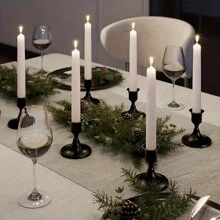 3/6/12 Pcs Tabletop Metal Candle Holders - Elegant Cone-Shaped Candle Stand For Dinner, Wedding, Anniversary, Home & Hotel Decor - Multi-Purpose Party & Home Themed Set, Ideal Centerpiece Decor & Gift - No Candle Included Gifts Birthday Graduation - Multicolor - View 7