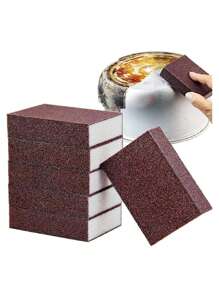 每套 10 件清洁套装、水钻砂纸海绵刷、厨房清洁工具、锅具除锈剂研磨海绵块、多用途金属丝洗碗布、魔术海绵擦、厨房、浴室、家居、家居用品供应商