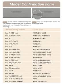 心形图案平板电脑保护壳，兼容 iPad 9.7/10.2/10.5/10.9/12.9/Pro 11，兼容三星 Galaxy Tab A9 Plus 10.95 英寸，兼容华为 MatePad 10.4 英寸/Tab，带笔架/防摔/自动睡眠/唤醒盖 - 彩色 - 查看 8