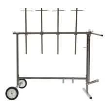 Auto Body Paint Stand Painting Rack Bumper Holder Car Door Hood Panel - Silver - View 3