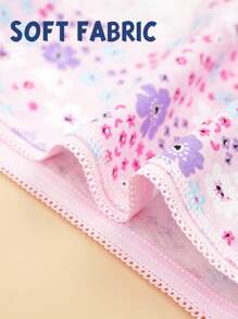 6 Pcs Random Underwear For Girls 8-10Y Lovely Design Soft Cozy Tween Girl Briefs