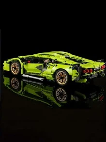 Multiple Super Sports Car Options, High-Tech Supercars, 1:14 Scale RC Racing Cars, 1012+ To 1400+ Pieces, 13-14 Inches Long After Assembly, ABS Material, Adult Gift Racing Car Building Block Model, Adult Collectible Building Block Toy - Multicolor - View 10