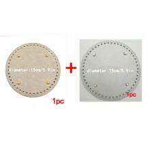 1pc/2pcs/3pcs PU Elliptical Handbag Bottom Plates, DIY Handmade Woven Tote Bag Bottom Accessory Materials - Multicolor - View 25