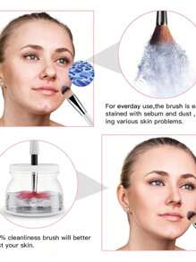 Makeup Brush Washer Washes And Dries Brushes Makeup Cleaner Washer - 彩色 - 查看 6