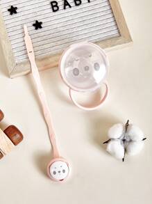 1 hộp đựng chống bụi PP trong suốt hình gấu trúc/kẹp núm vú giả/bộ kẹp núm vú giả chống bụi, hộp đựng di động tinh tế, hộp đựng riêng biệt, móc treo di động vệ sinh cho bé. Lưu ý: Cần chọn hộp đựng/kẹp núm vú giả/bộ khi đặt hàng, màu sắc ngẫu nhiên và không bao gồm núm vú giả. - Hồng - Xem 5