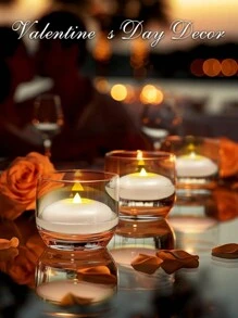 12pcs Luxury Large Size Waterproof Flameless Floating Candle Lights, Battery Included, Create Romantic Atmosphere For Wedding, Party, Restaurant, Pool, Spa - Multicolor - View 9