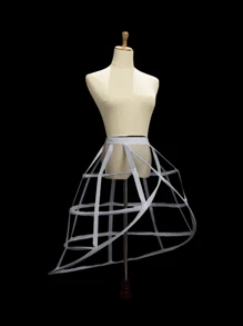 1 pezzo Sottogonna per donna in bianco/nero, per 4 stagioni, fresca per l'estate, sottogonna corta, sottogonna stile Lolita, sottogonna voluminosa per abito da sposa, sottogonna asimmetrica, sottogonna con 2 stecche in pizzo, sottogonna a forma di zucca con 2 stecche, sottogonna a forma di barile con 3 stecche, sottogonna con bordo in chiffon con 2-4 stecche, sottogonna a doppio bordo con 3-4 stecche, sottogonna a croce con 4 stecche, sottogonna con fessura aperta con 5 stecche, gabbia a più strati in acciaio forato, sottogonna stile barocco e Rococo regolabile, adatta per matrimonio, festa, esibizione, cosplay