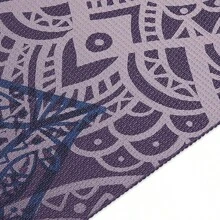 Esterilla de yoga  Print, esterilla de ejercicio y fitness antideslizante para tipo de yoga, pilates y ejercicios de suelo - púrpura enrejado - Ver 9