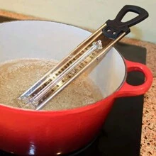 1PC Kitchen Craft Home Made Sugar Thermometer For Cooking Candy Or Jam, Deep Frying And General Kitchen Use, Stainless Steel - Silver - View 7