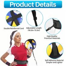 Volleyball Trainingsausrüstung, Premium Volleyball Rückpralltrainer Set, Alleintrainer zum Üben von Aufschlag, Zuspiel, Angriff und Armswing, Volleyball Geschenke für Teenager Mädchen und Jungen
