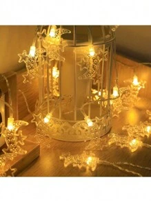 1/2/3pcs Star And Moon Light String Led Light For Indoor Outdoor Eid Mubarak Led String Lights Yard Garden Camping Decoration Home Islamic Muslim Party Decor Ramadan Eid Al Adha Gifts