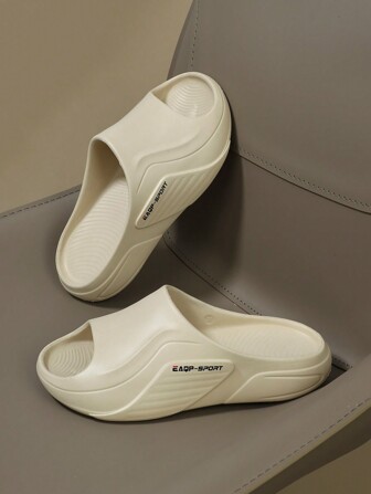 男士新款 EVA 运动拖鞋，休闲系带夏季家居拖鞋，时尚软底防滑户外沙滩人字拖