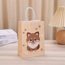 6 件可爱卡通礼品袋，可爱宠物牛皮纸袋，手提袋，生日礼物包装袋 - 彩色 - 查看 7