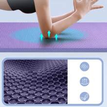 Extra Thick 20mm Yoga Mat Gym Exercise Mat For Workout Fitness Pilates Non Slip Portable 183*61*2cm - Purple - View 5