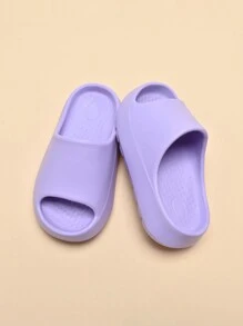 Kids Foam Slippers, Lightweight Non-Slip Soft Bottom, Casual Quick-Dry Home Shower Beach Strap Slide Sandals For Older Children - Purple - View 5