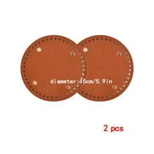 1pc/2pcs/3pcs PU Elliptical Handbag Bottom Plates, DIY Handmade Woven Tote Bag Bottom Accessory Materials - Multicolor - View 22