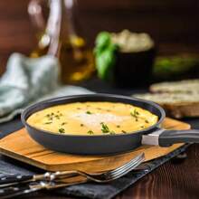 Mini Egg Pan Non-Stick Hotcake Pan 14cm/16cm/18cm, Egg Frying Pan, Mini Omelette Maker, Omelette Pan, Non-Stick Aluminum Pan For Crepes And Eggs - 黑色 - 查看 5