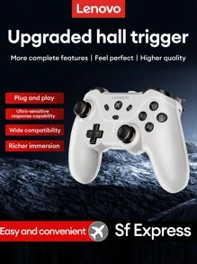 Lenovo 联想 P01 黑白游戏控制器，低延迟，高精度操纵杆，TURBO 灵敏控制，霍尔效应传感器，3 档调节，有线游戏手柄兼容 Switch、电视、Android - 彩色 - 查看 2