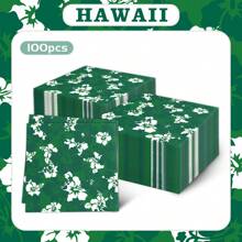 Servilletas de decoración para fiesta de cócteles con flores, decoración de mesa de comedor para fiestas con flores de colores surtidos, adecuado para fiestas festivas, bodas, meriendas, suministros de decoración para fiestas de cumpleaños - Multicolor - Ver 15