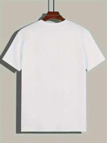 Size Plus  1 Pcs 100% Cotton The Illest Villain Rap Tee Graphic Print T Shirt Tops TEE 220g Heavy Cotton T Shirt - White - View 2