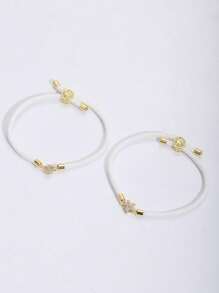 1pc Simple Elegant Ladies A-Z Initial Adjustable Hand Cord Commemorative Gift