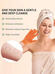 Exfoliating Gloves, 10 Colors Double Sided Exfoliating Gloves For Beauty Spa Massage Skin Bath Body Scrub Bath Accessories. Exfoliating Bath Gloves, 100% Nylon, 12 Colors Reversible Exfoliating Gloves For Beauty Spa Massage Skin Bath Body Scrubs Bath Accessories. Back To School